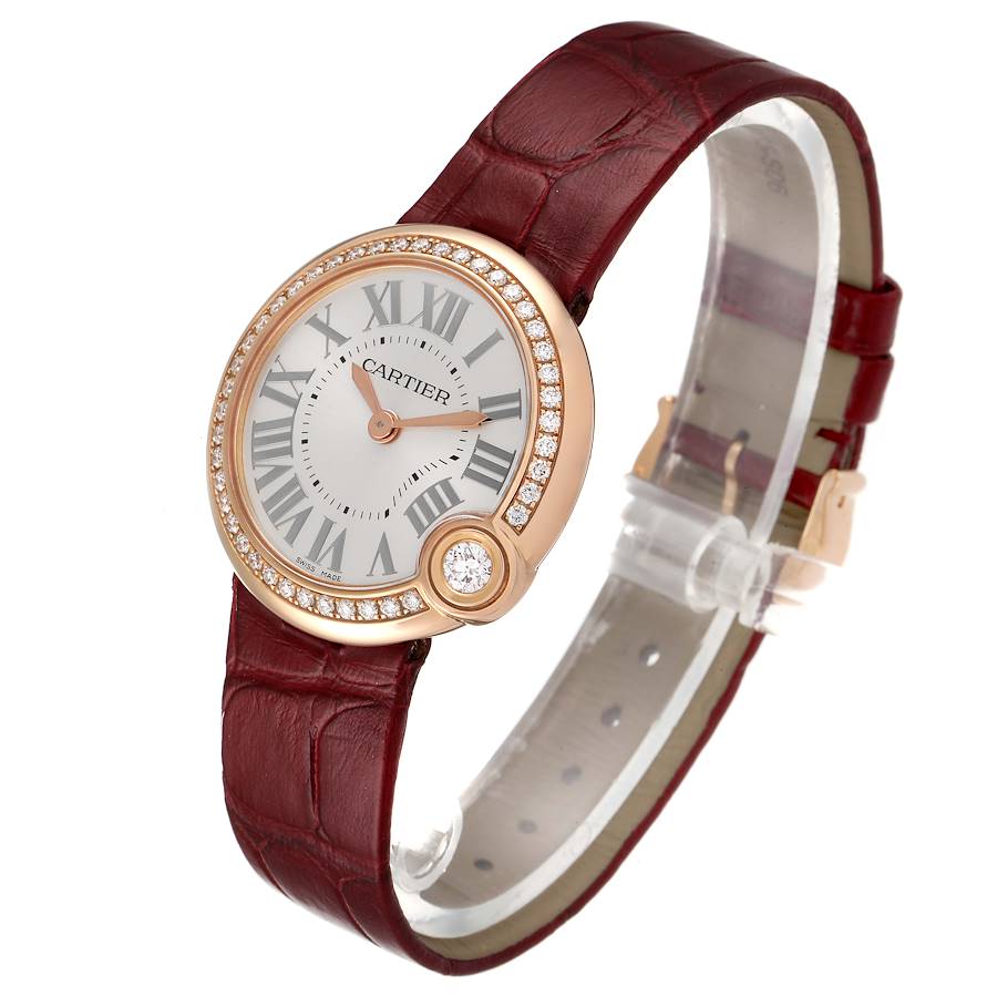 Cartier Ballon Blanc Rose Gold Diamond Ladies Watch WJBL0005