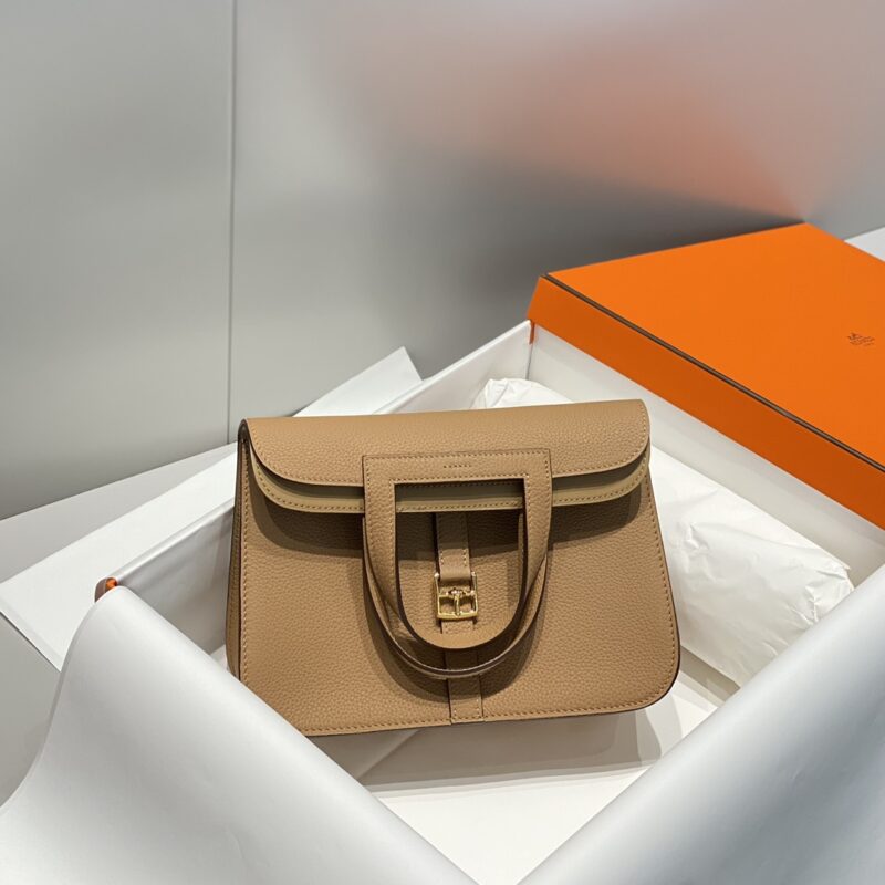 Replica Hermès Halzan Milk Tea