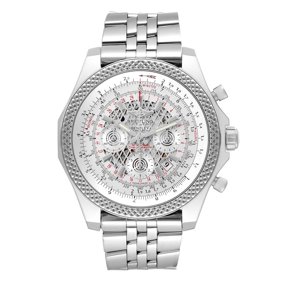 Breitling Bentley B06 Silver Dial Chronograph Mens Watch AB0611