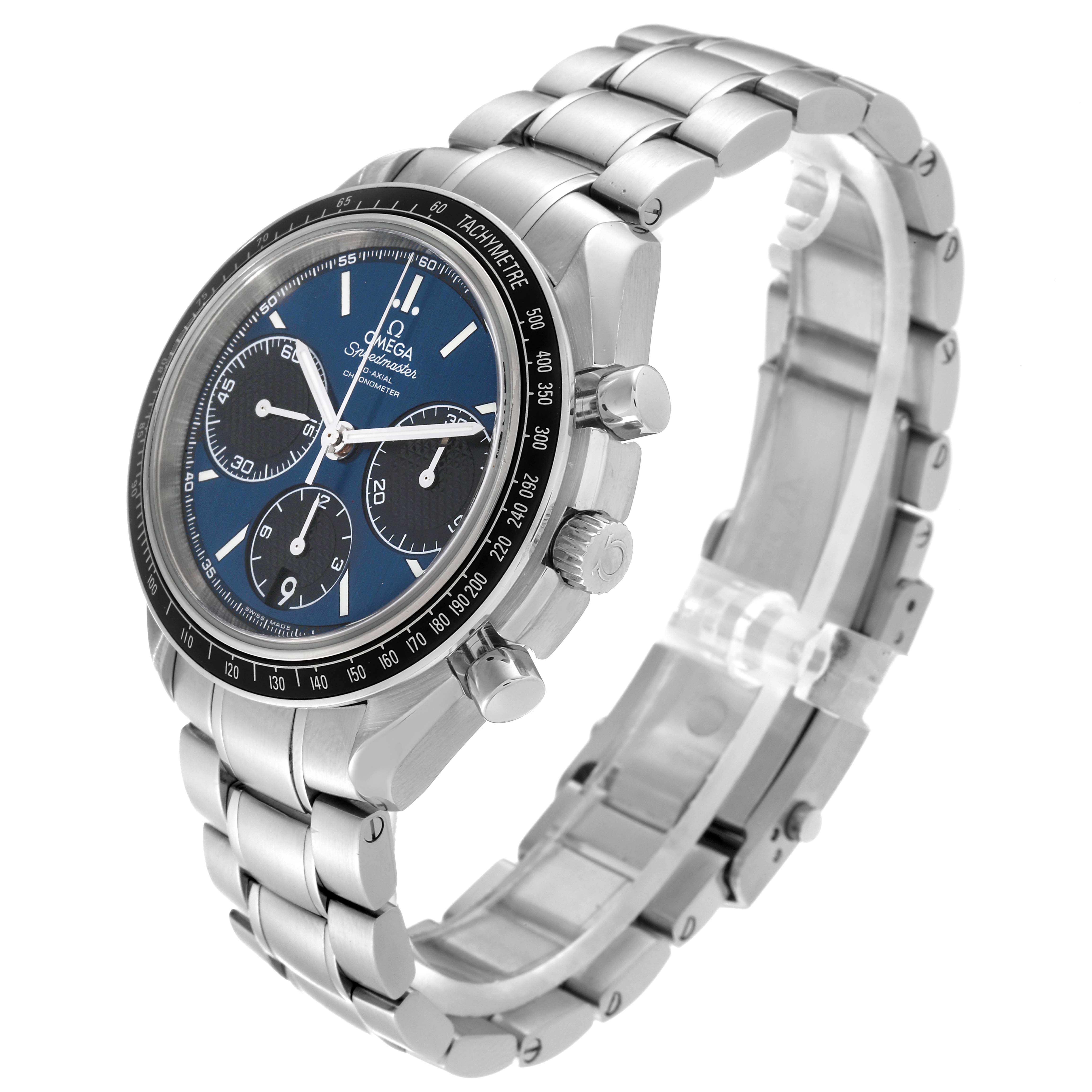 Omega Speedmaster Racing Blue Dial Steel Watch 40.0 MM 326.30.40.50.03.001