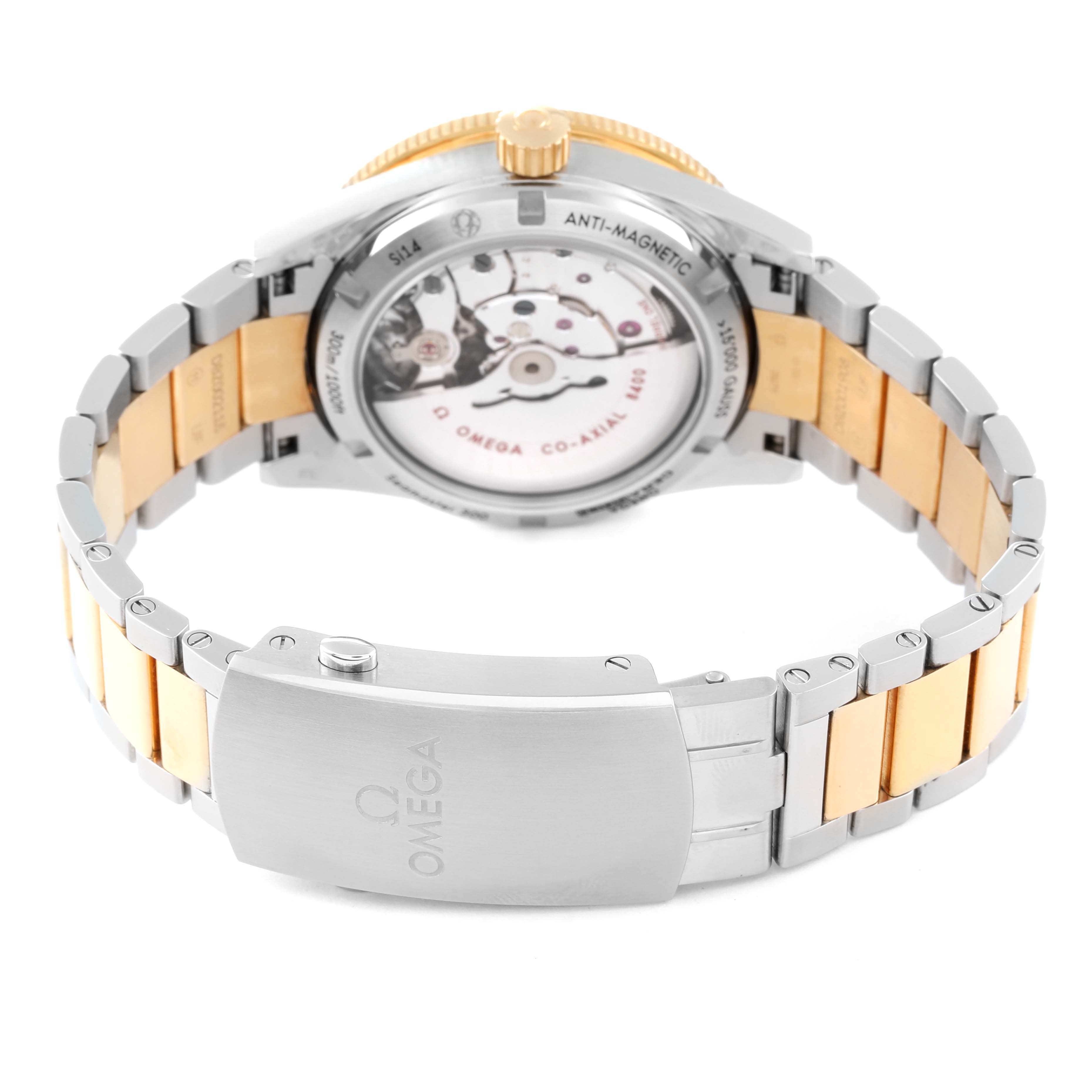 Omega Seamaster 300 Steel Yellow Gold Mens Watch 41.0 MM 233.20.41.21.01.002 Card