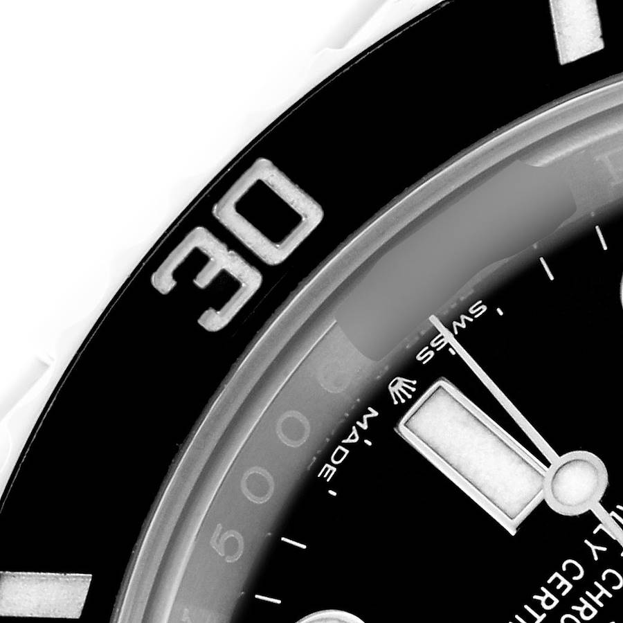 Rolex Submariner Black Dial Ceramic Bezel Steel Mens Watch 126610