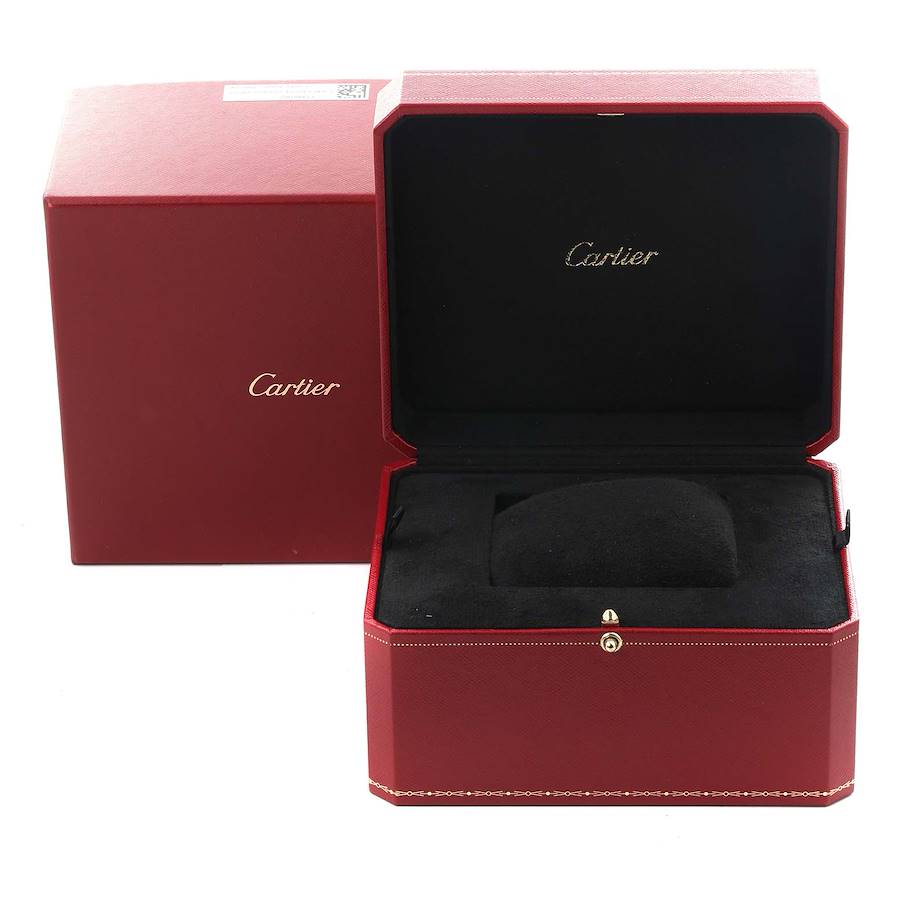 Cartier Calibre Chronograph Steel Rose Gold Mens Watch W7100042