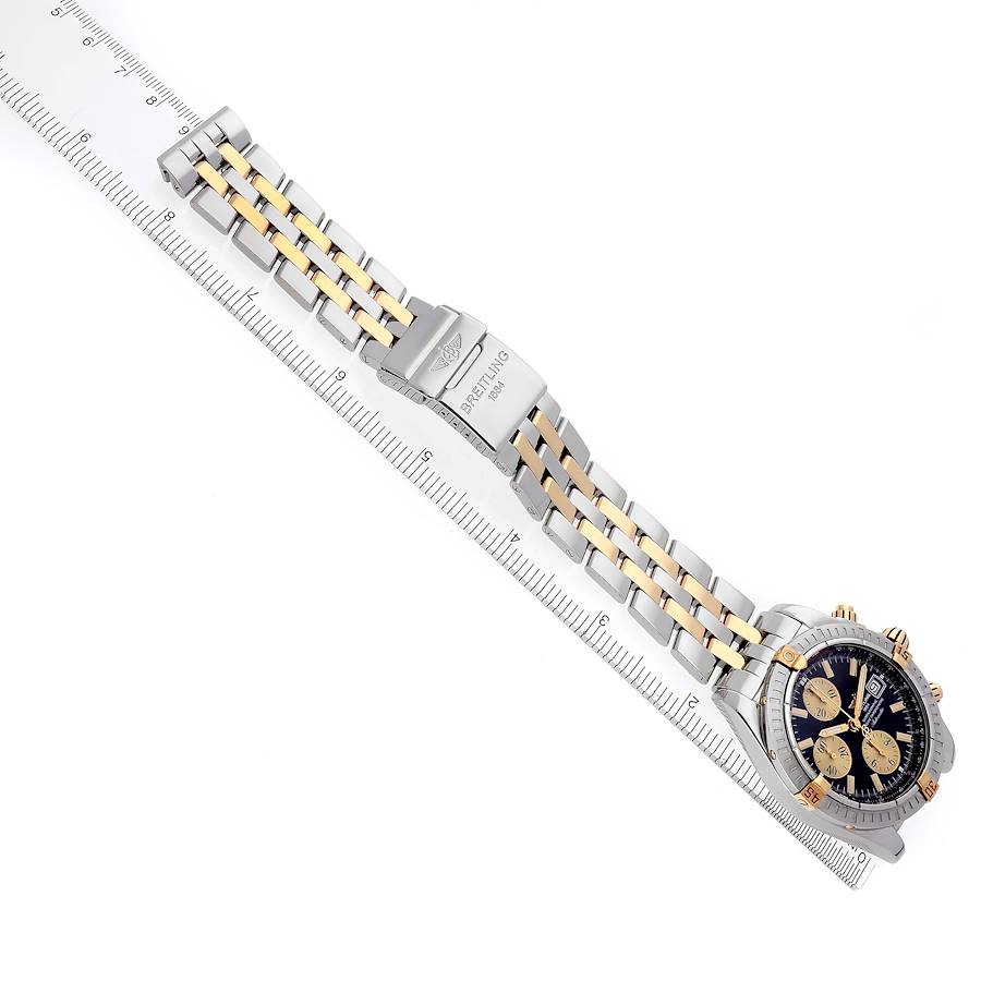 Breitling Chronomat Evolution Steel Yellow Gold Mens Watch B13356