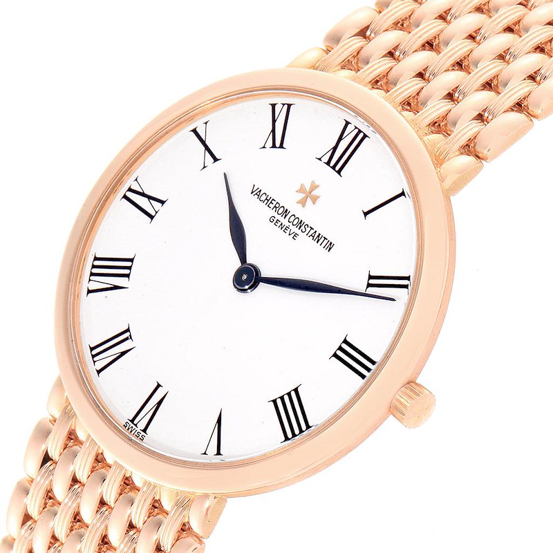 Vacheron Constantin Patrimony 18K Rose Gold Ultra Thin Mens Watch 33093