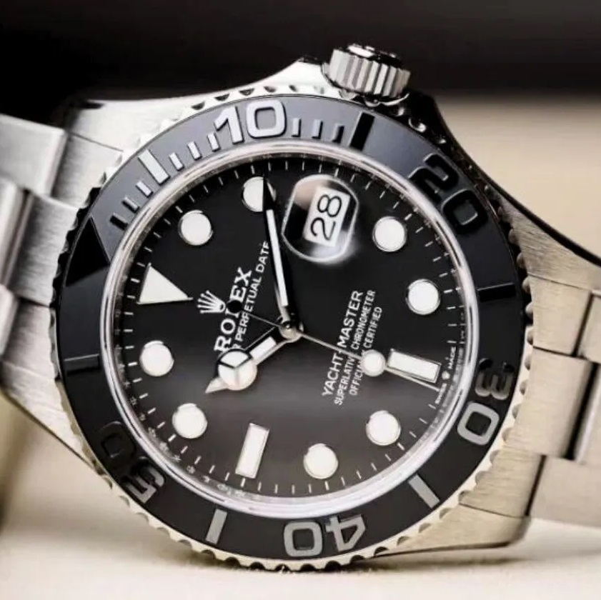 2023 Newest Rolex Yacht-Master 42 Black Dial RLX Titanium Men's Watch 226627-0001