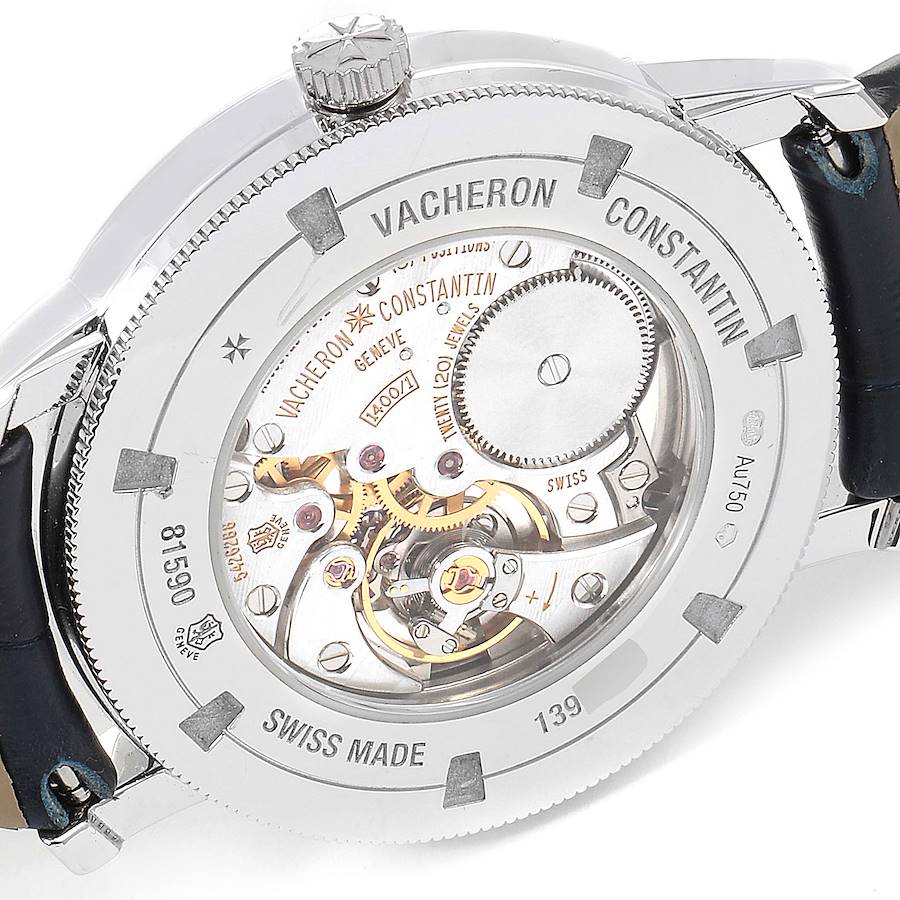Vacheron Constantin Traditionnelle White Gold Diamond Ladies Watch 81590