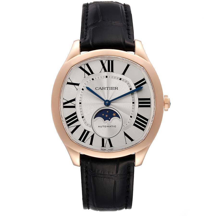 Cartier Drive Rose Gold Moonphase Mens Watch WGNM0008
