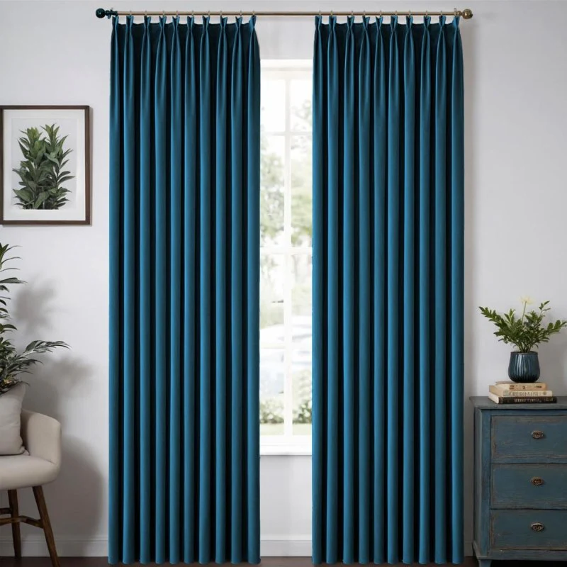 Custom Velvet Luxury Curtains  (2 Panels) - Pleated