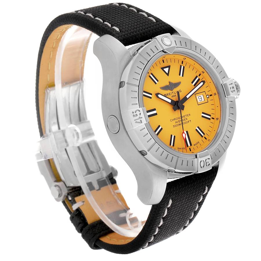 Breitling Avenger 45 Seawolf Yellow Dial Steel Mens Watch A17319