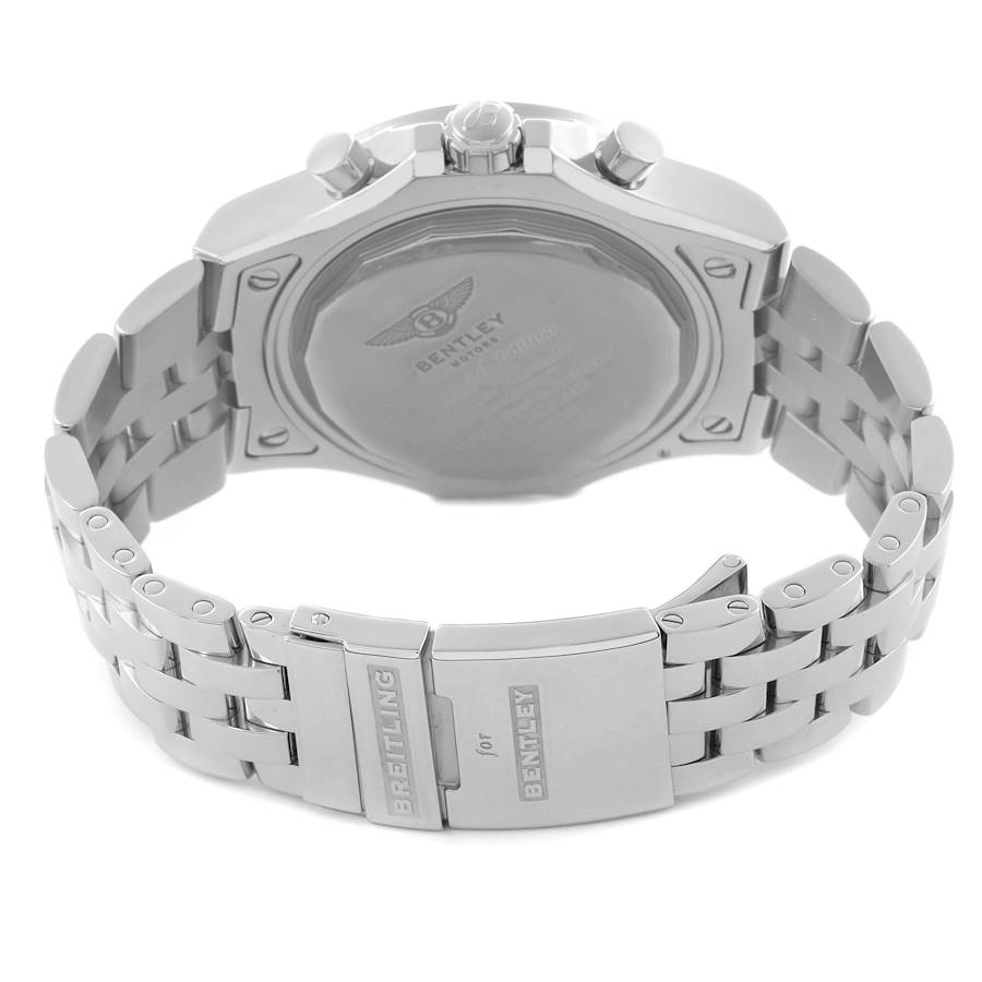 Breitling Bentley GMT Blue Dial Chronograph Steel Mens Watch A47362