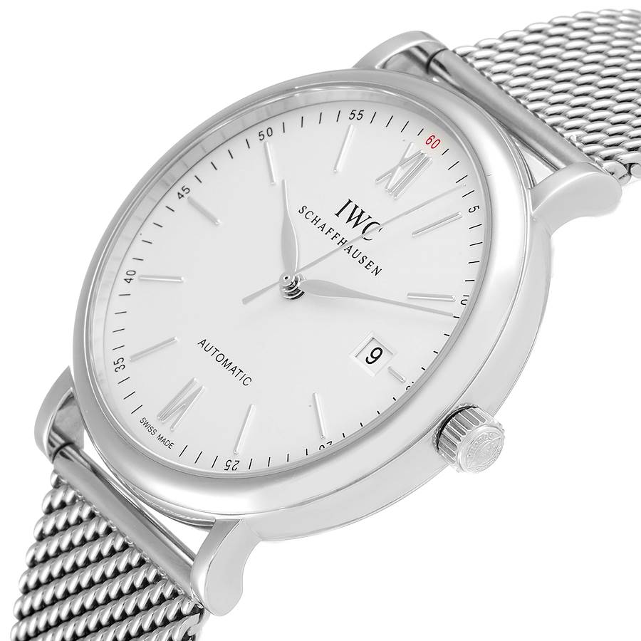 IWC Portofino Silver Dial Automatic Steel Mens Watch IW356505