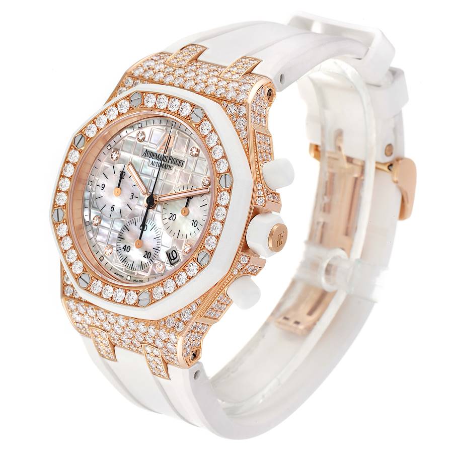 Audemars Piguet Royal Oak Offshore Rose Gold Diamond Ladies Watch 26092OK