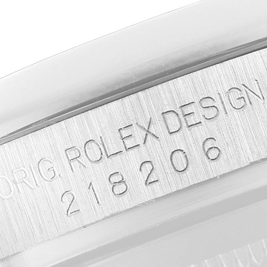 Rolex President Day-Date II Blue Diamond Dial Platinum Mens Watch 218206