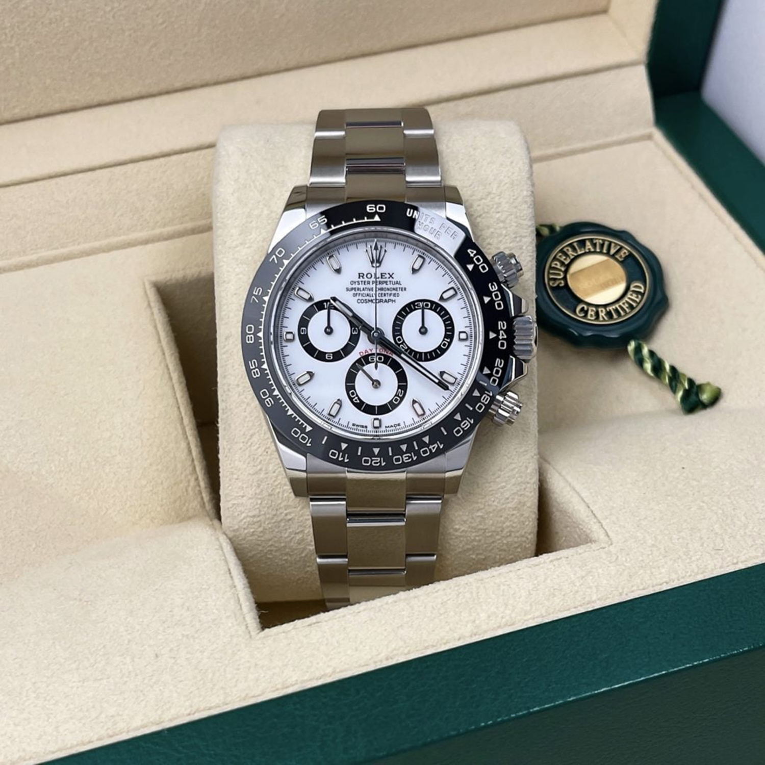 Rollie-The Crown Cosmograph Daytona Panda Dial Stainless Steel 116500ln-0001 Unworn