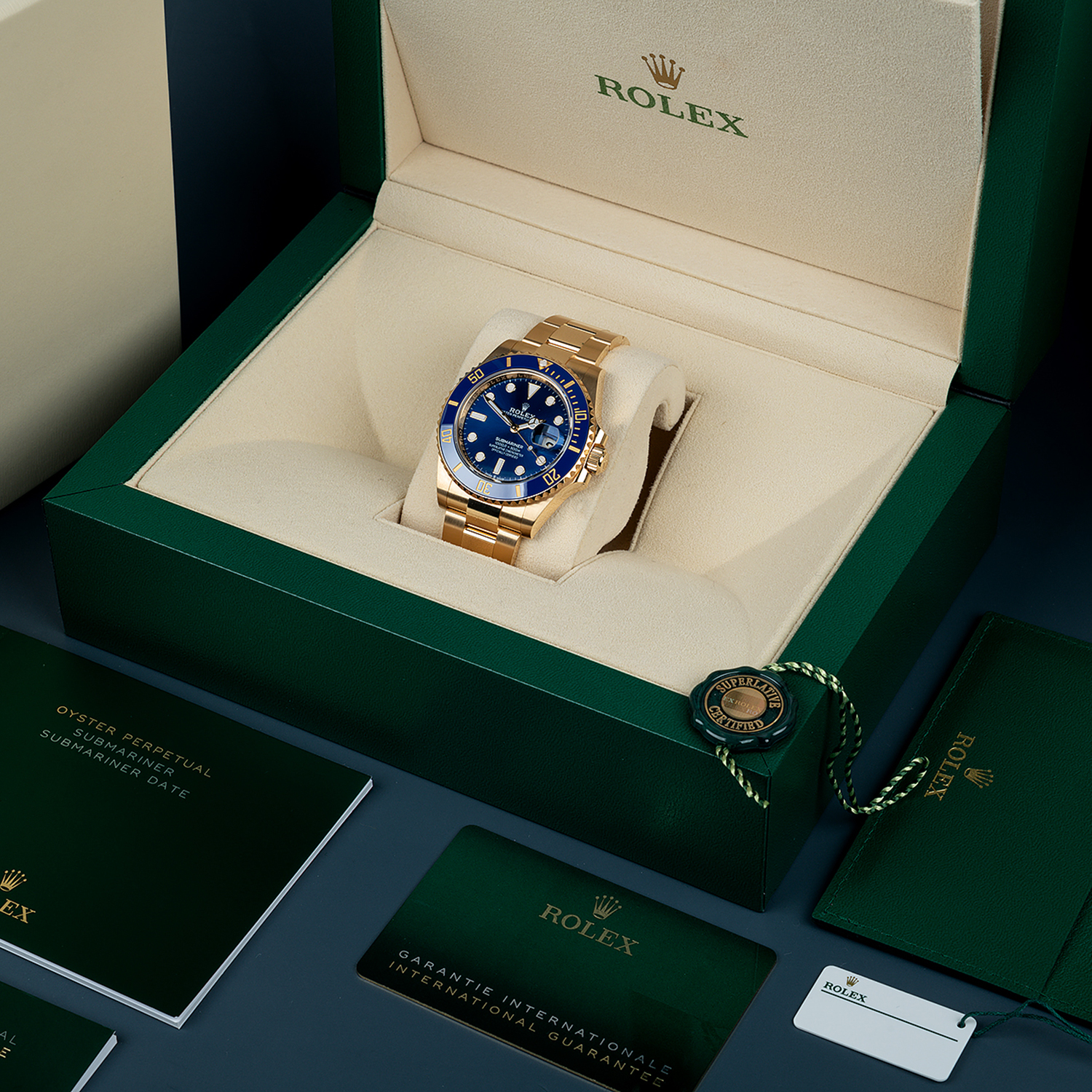 Rolex Submariner Date Oyster 18k Yellow Gold 41mm 126618LB-0002 Unworn