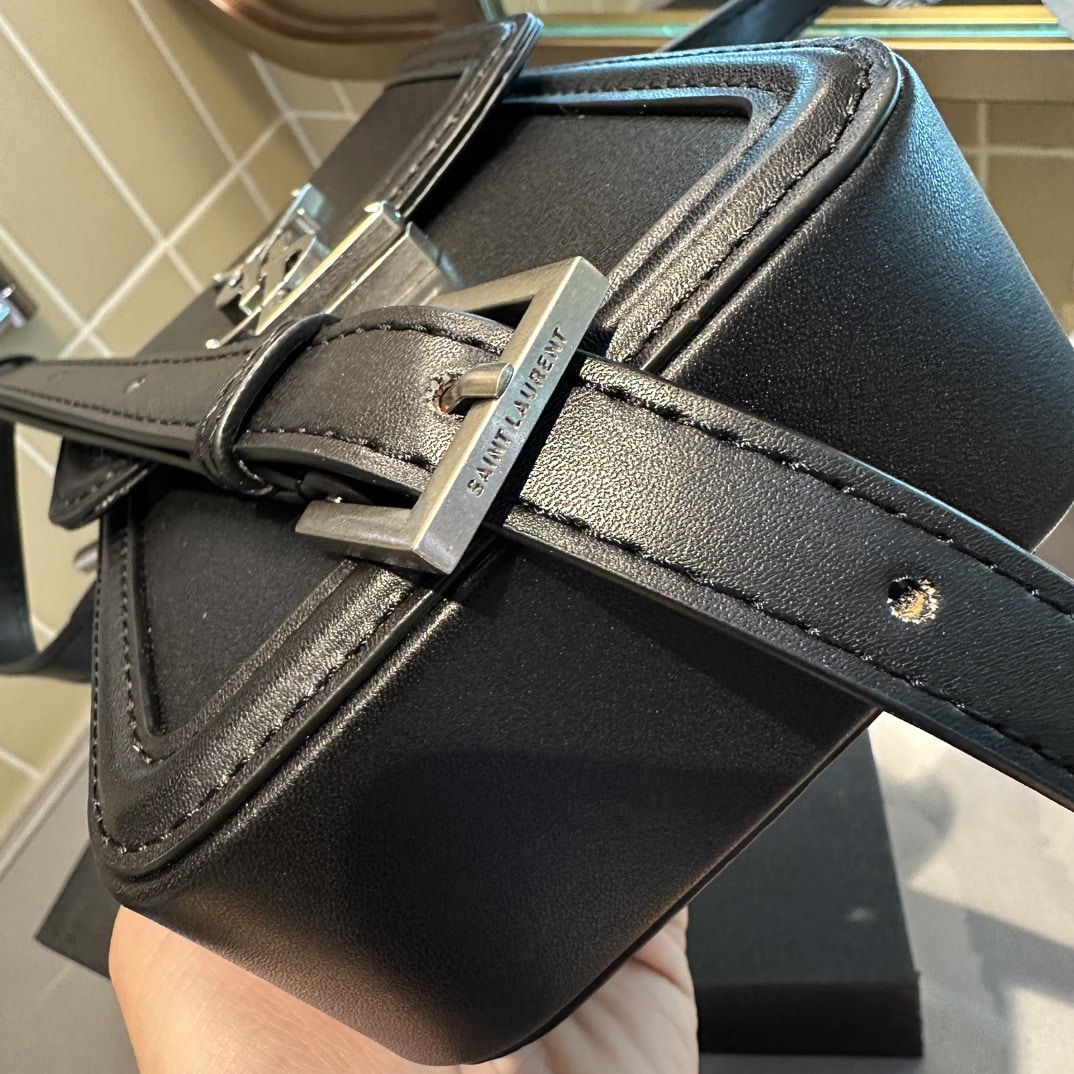 Saint Laurent Solferino Mini Bag In Smooth Leather Black 11Cm 7539630Sx0E1000