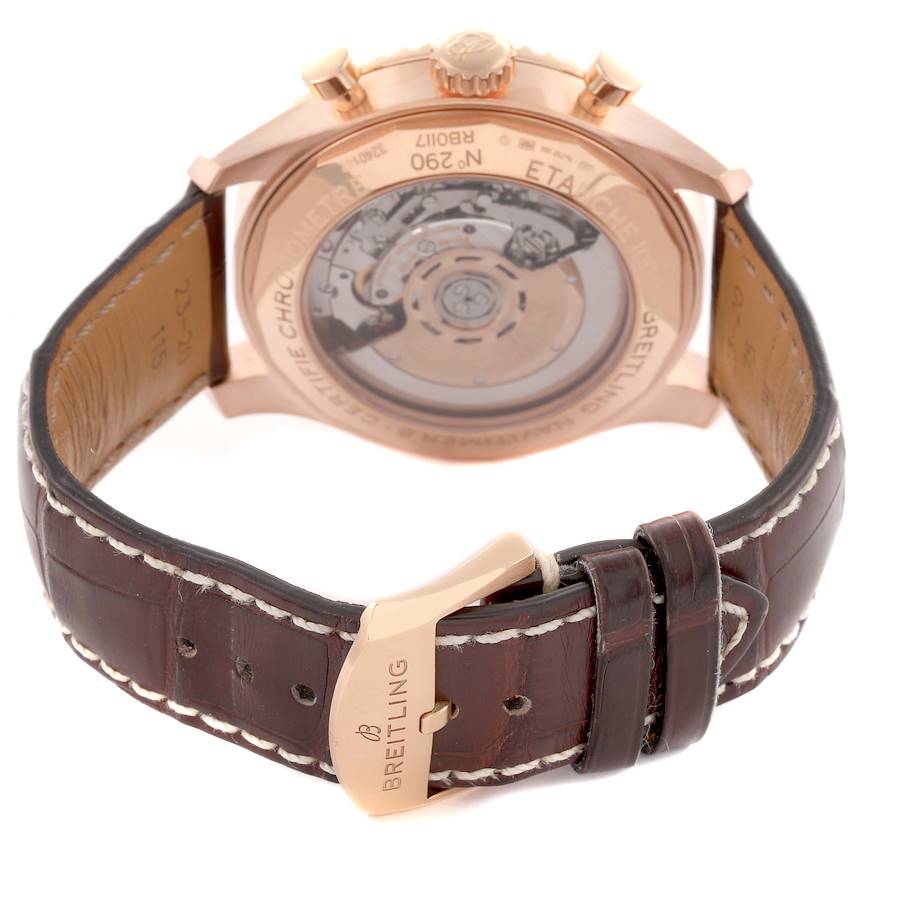 Breitling Navitimer Aviator 8 B01 Rose Gold Mens Watch RB0117