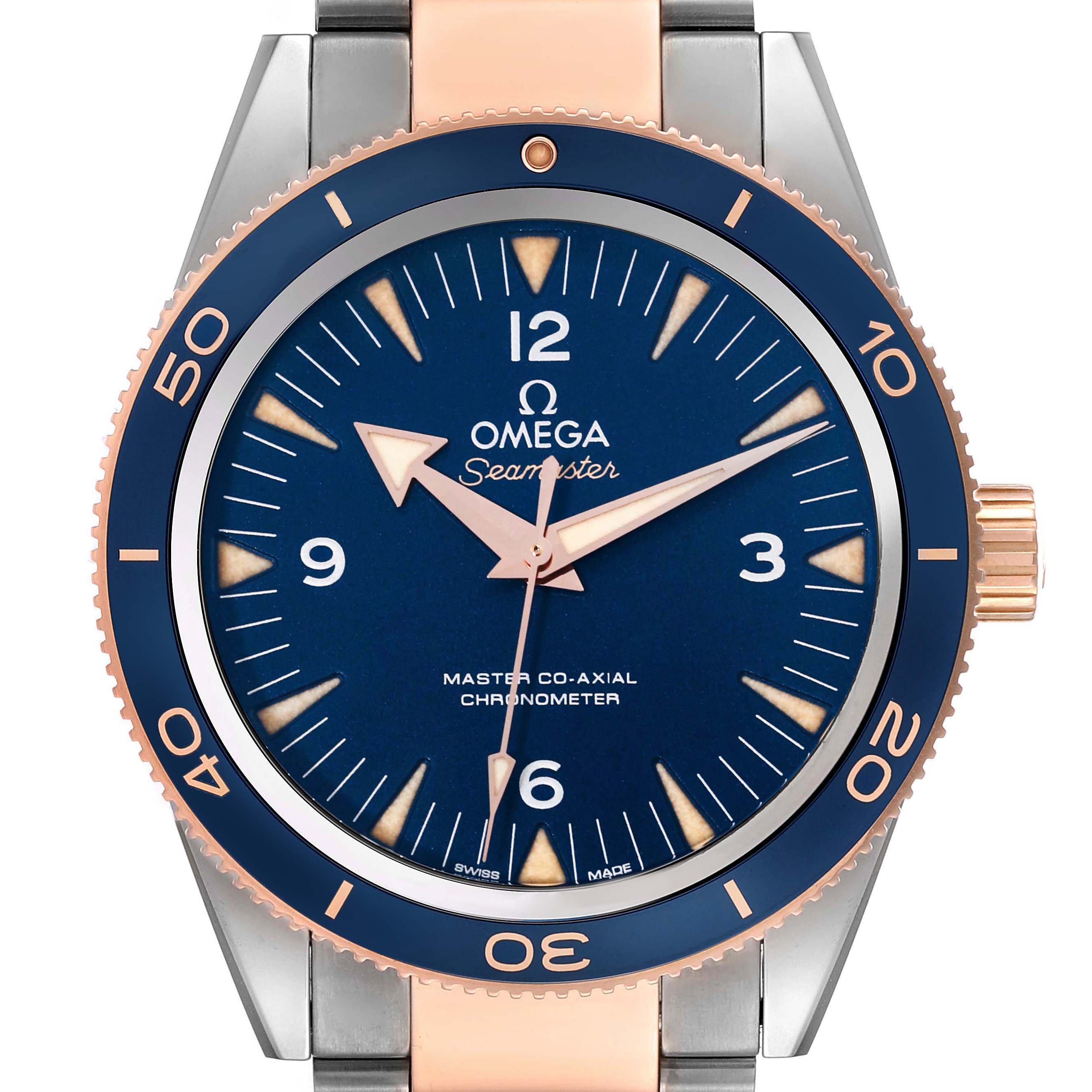 Omega Seamaster 300 Titanium Rose Gold Mens Watch 41.0 MM 233.60.41.21.03.001