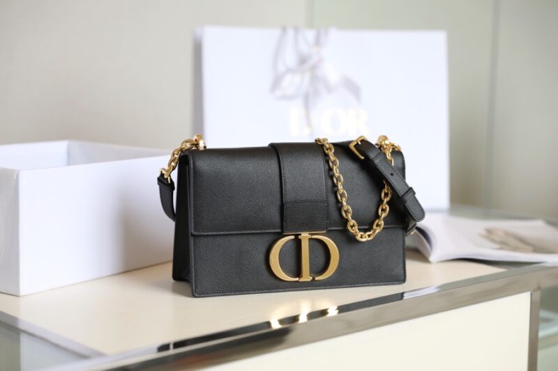 Replica Dior 30 Montaigne Black Grain