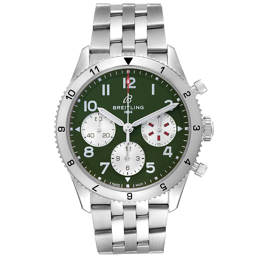 Breitling Classic Avi Curtiss Warhawk Steel Mens Watch A23380