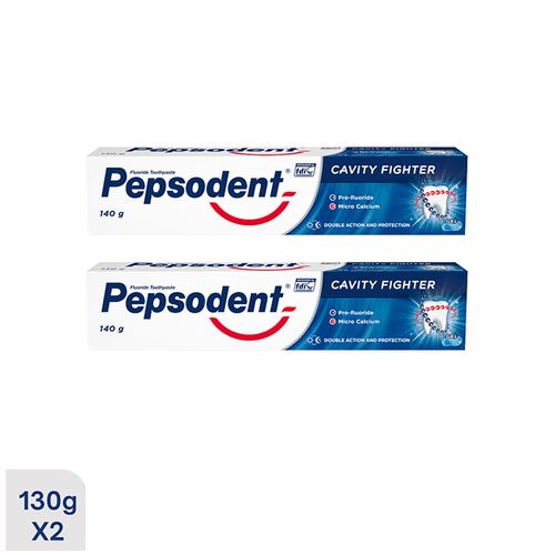 Pepsodent Cavity Fighter Toothpaste Twin Pack 130g