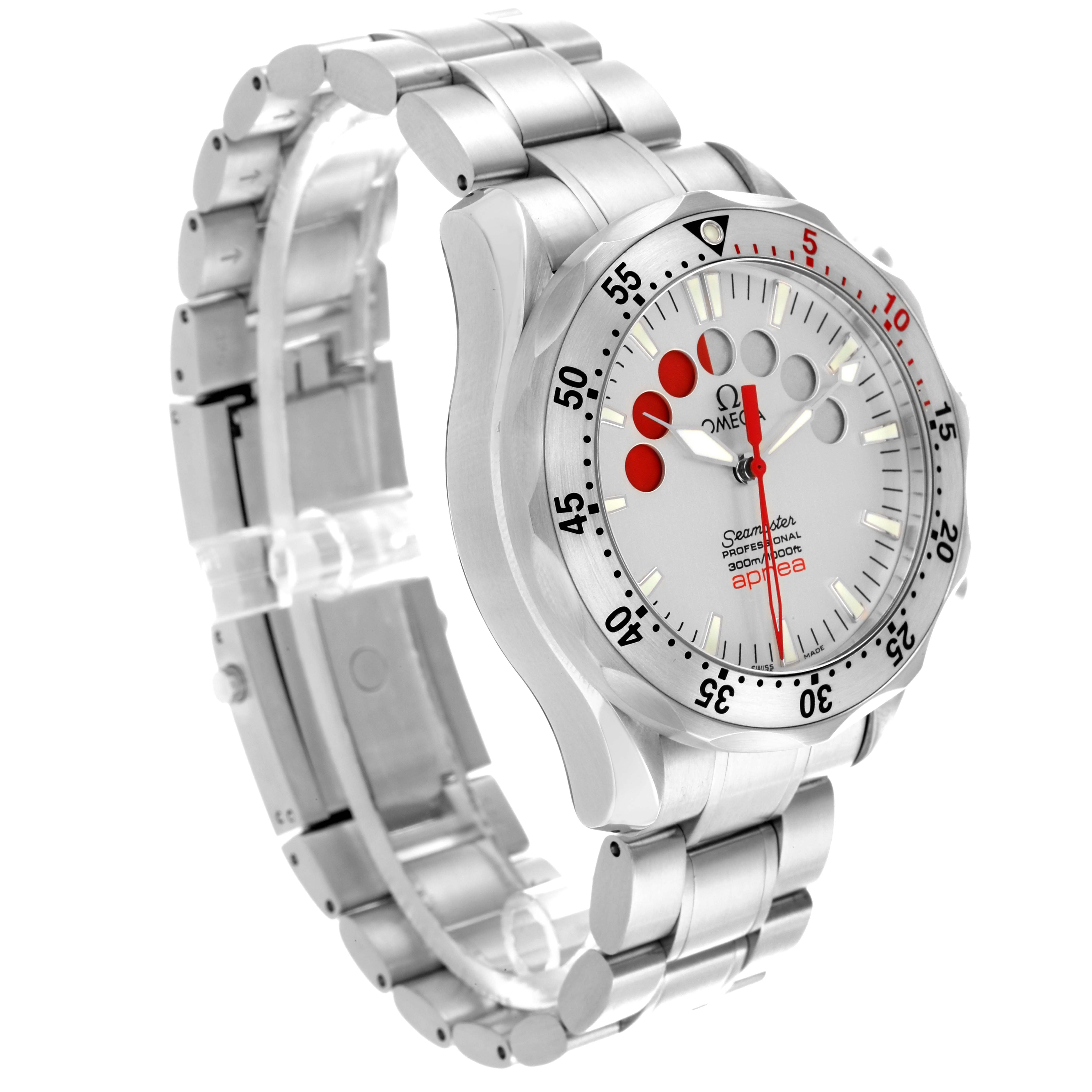 Omega Seamaster Apnea Jacques Mayol Silver Dial Mens Watch 42.0 MM 2595.30.00