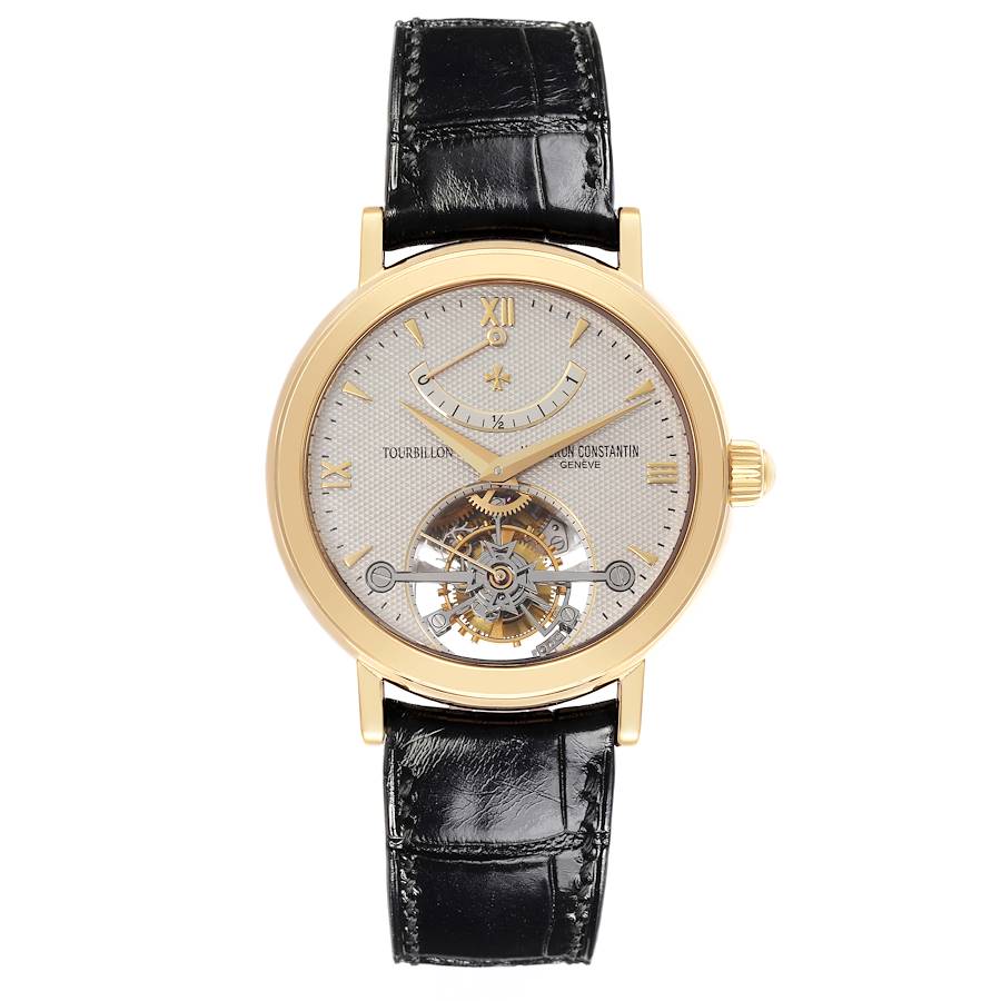 Vacheron Constantin Patrimony Tourbillon Yellow Gold Mens Watch 30050