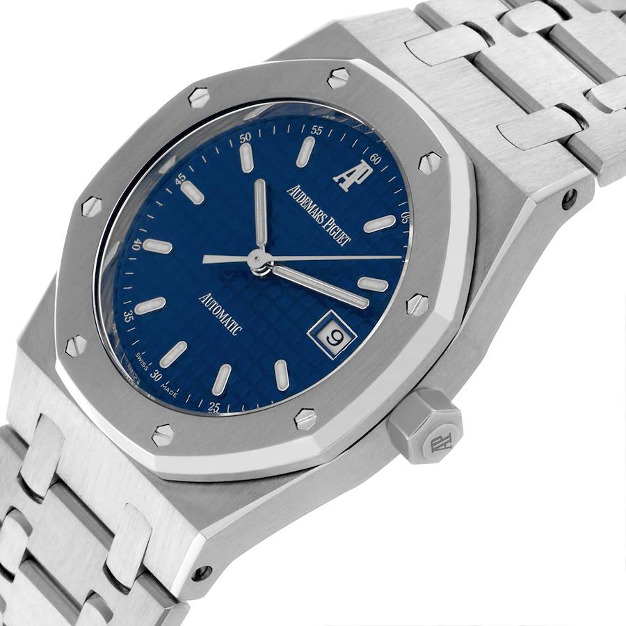 Audemars Piguet Royal Oak Blue Dial Steel Mens Watch 15000ST