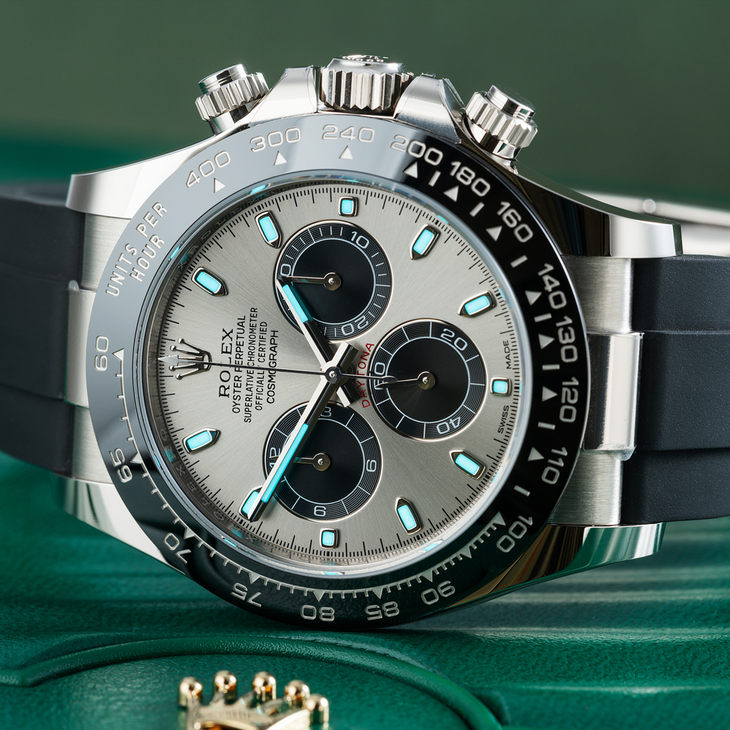 ??Limited Time Offer -Rolex Daytona White Gold Steel Grey Dial Oysterflex Strap 116519ln-0027