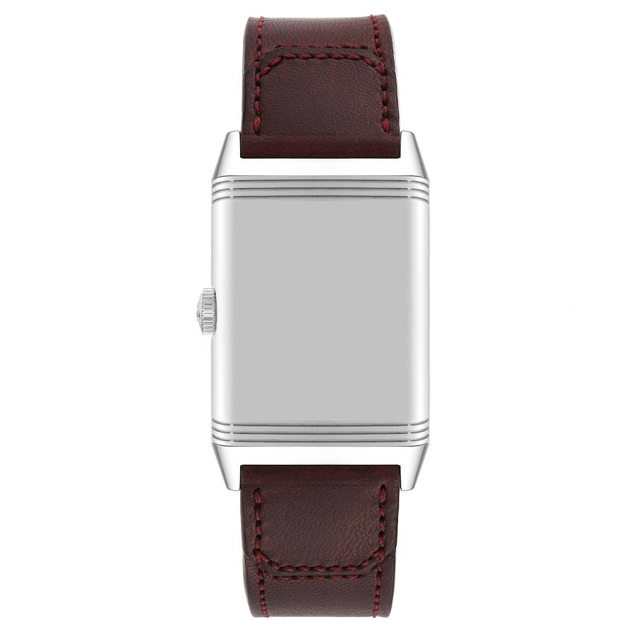 Jaeger LeCoultre Reverso Tribute Steel Mens Watch 214.8.62 Q397846J Card