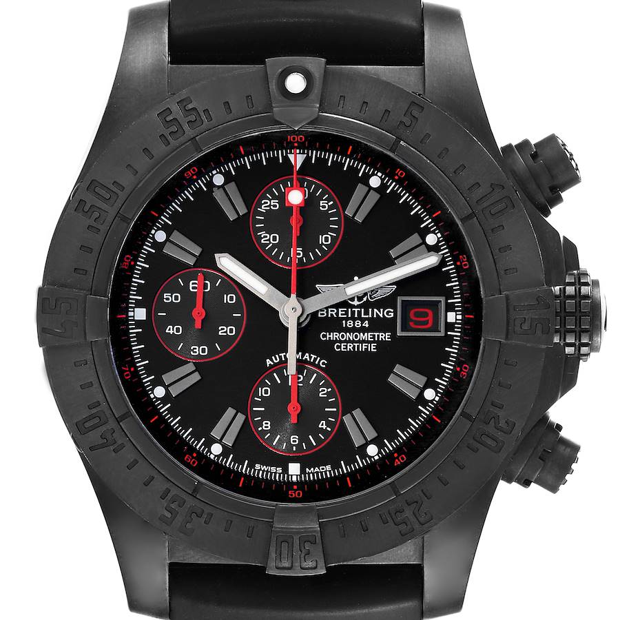 Breitling Aeromarine Avenger Skyland Blacksteel Mens Watch M13380