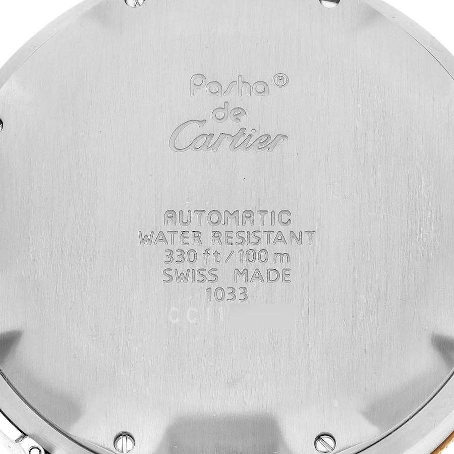 Cartier Pasha Power Reserve Steel Yellow Gold Mens Watch W3101255