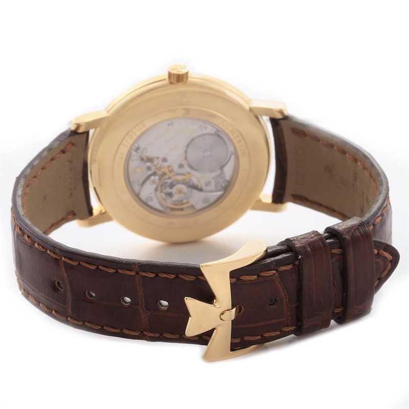 Vacheron Constantin Patrimony Yellow Gold Silver Dial Mens Watch 81160
