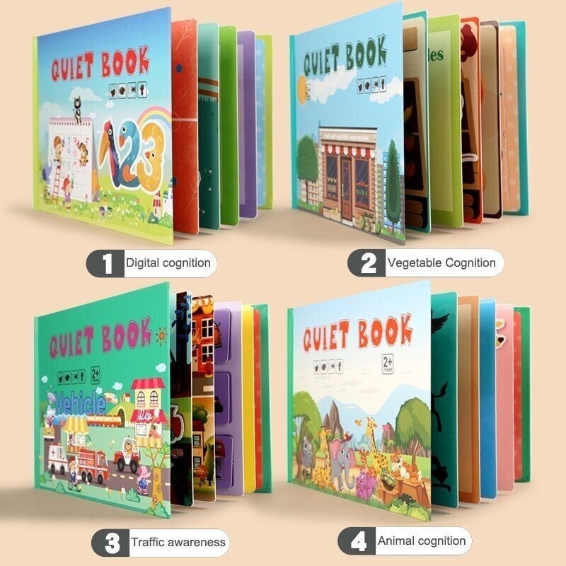 🔥Keep Your Kids Away From Electronics - Early Education Enlightenment Quiet Sticker Toy🎁-BUY 2 FREE SHIPPING