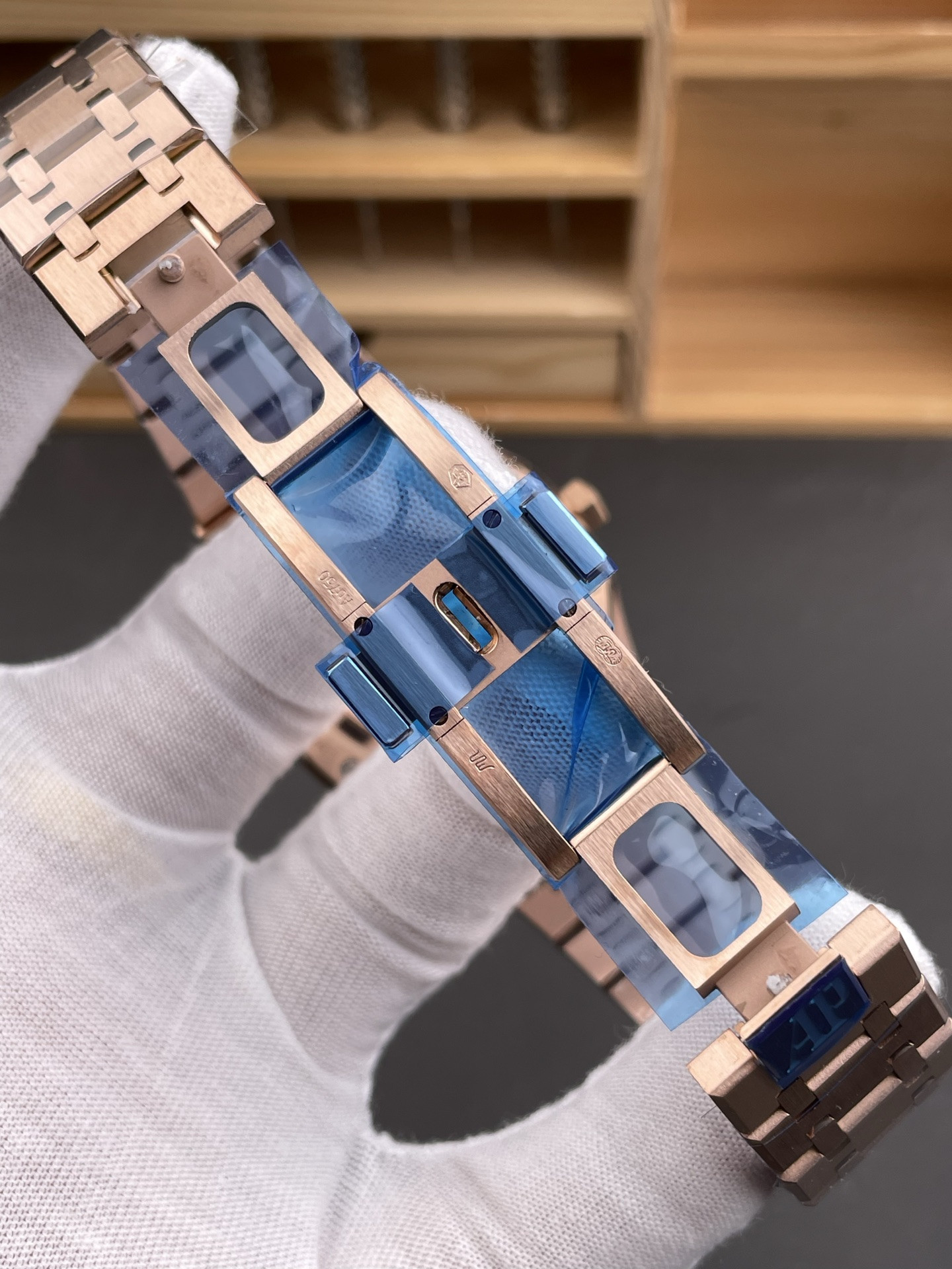 Royal Oak 15510 Rose Gold Blue Dial