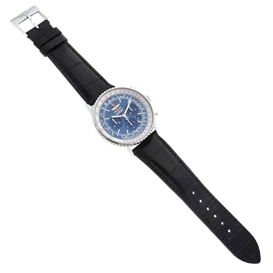 Breitling Navitimer 01 46 Blue Dial Steel Mens Watch AB0127