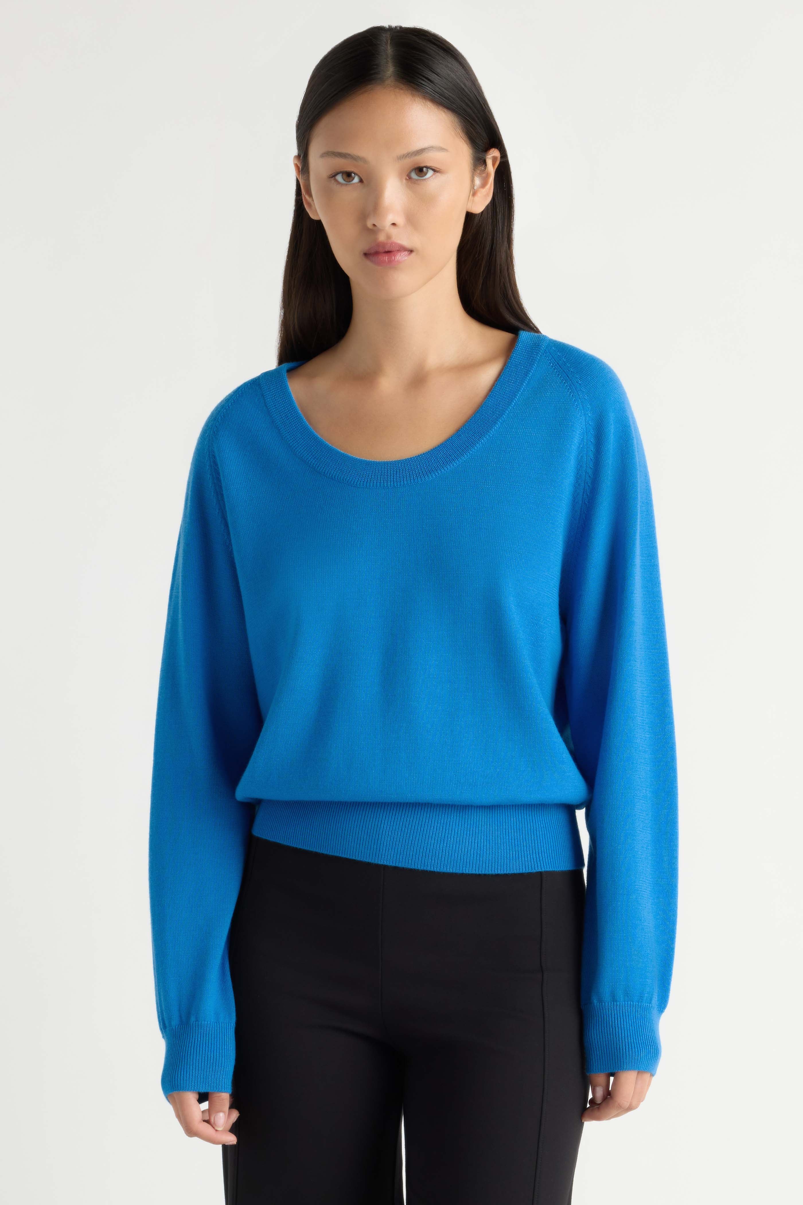 Trista Lightweight Wool U-Neck Sweater
