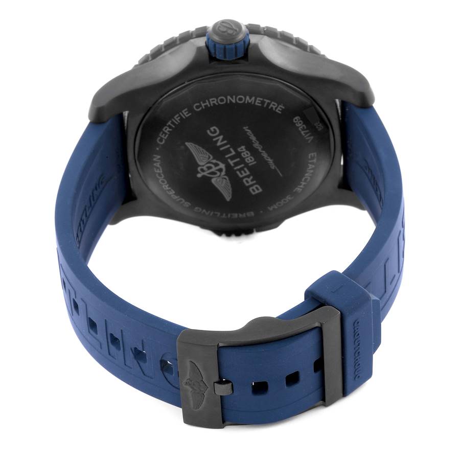 Breitling Superocean 48 Blue Dial Titanium Mens Watch V17369