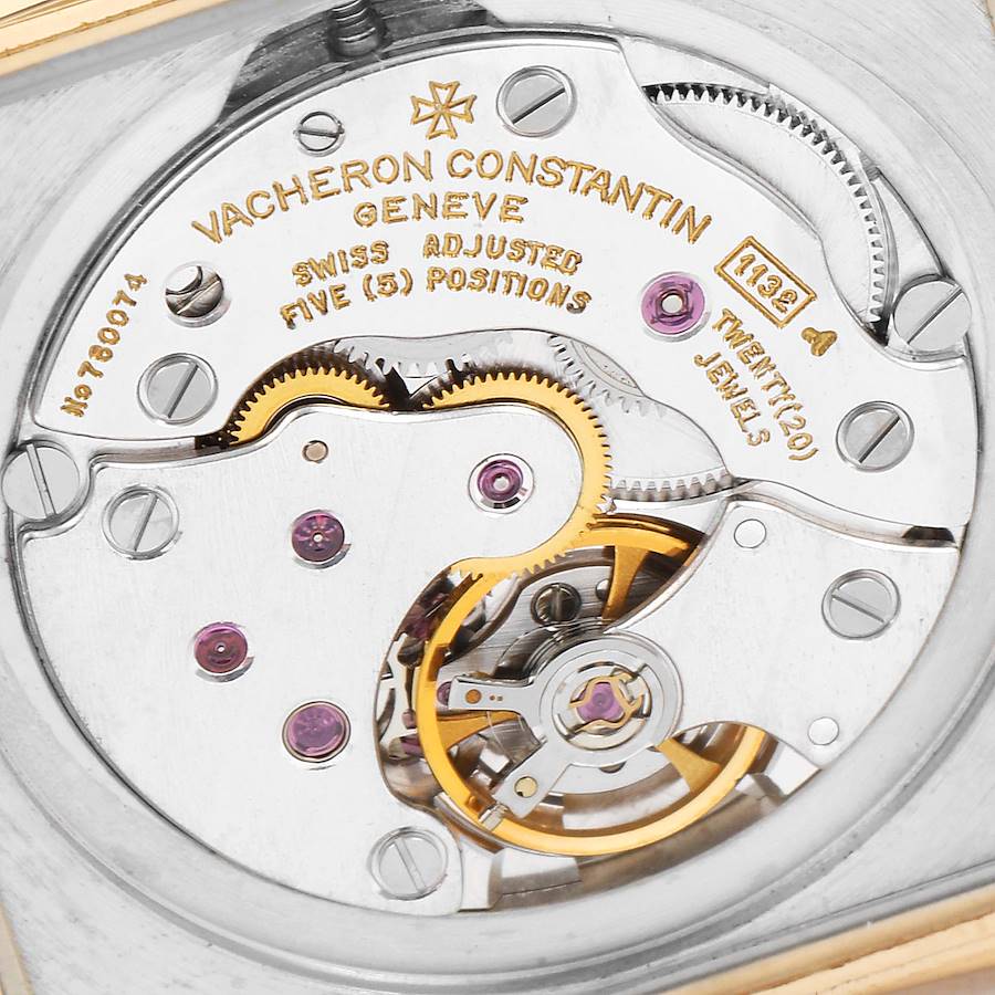 Vacheron Constantin Liberte 18K Yellow Gold Silver Dial Mens Watch 31100