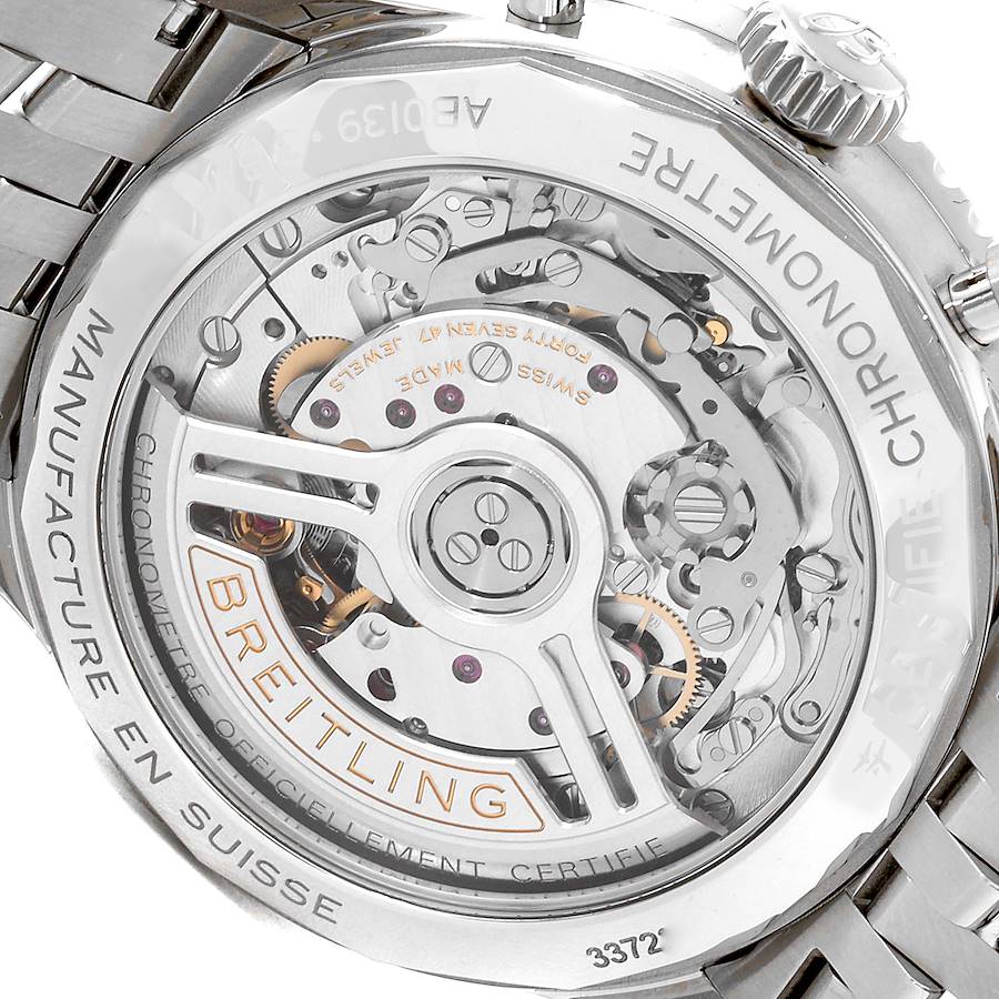 Breitling Navitimer B01 Chronograph 41 Blue Dial Steel Mens Watch AB0139