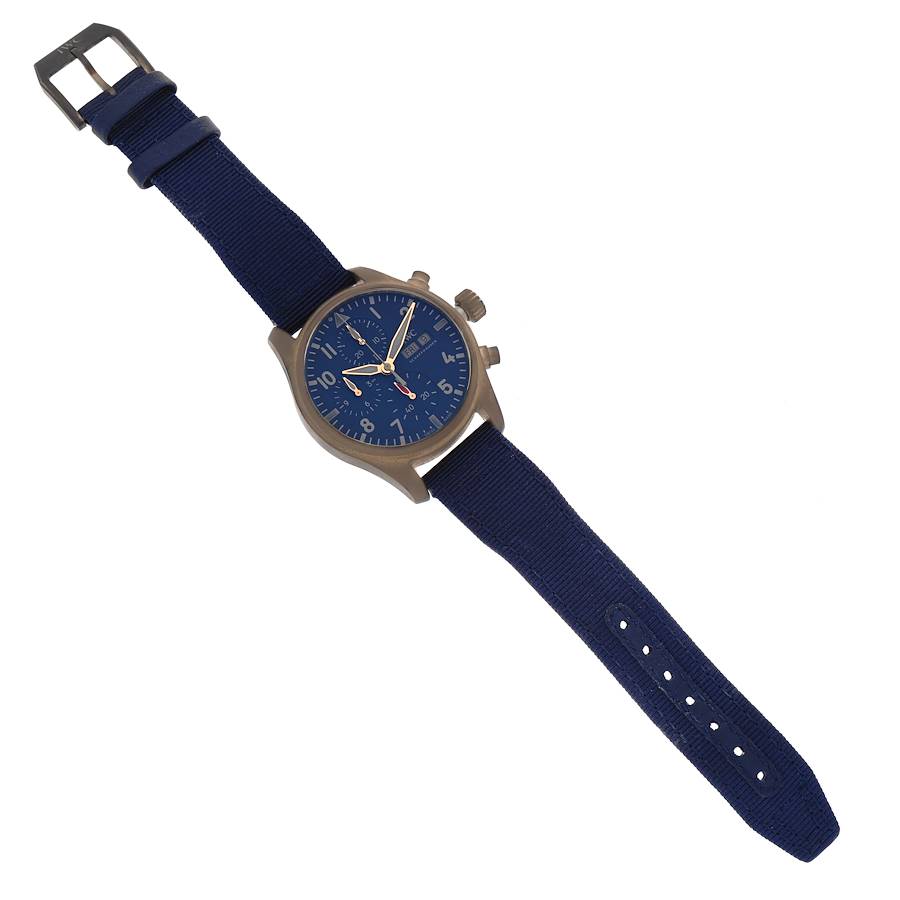 IWC Pilot Chronograph Blue Dial Mens Watch IW388109