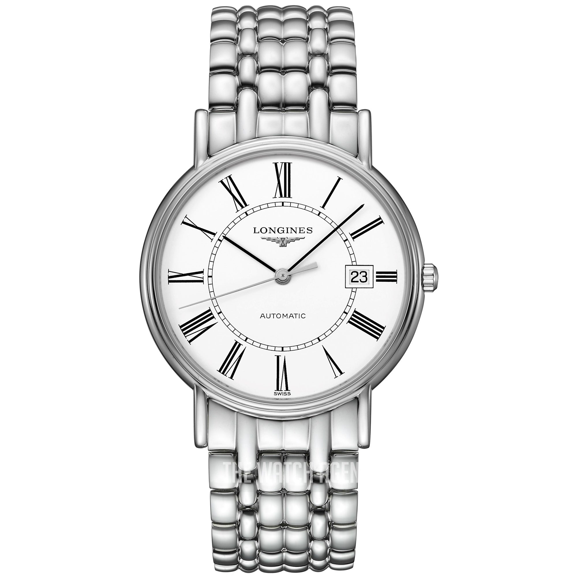 Longines Men's L4.921.4.11.6Presence Stainless Steel Watch