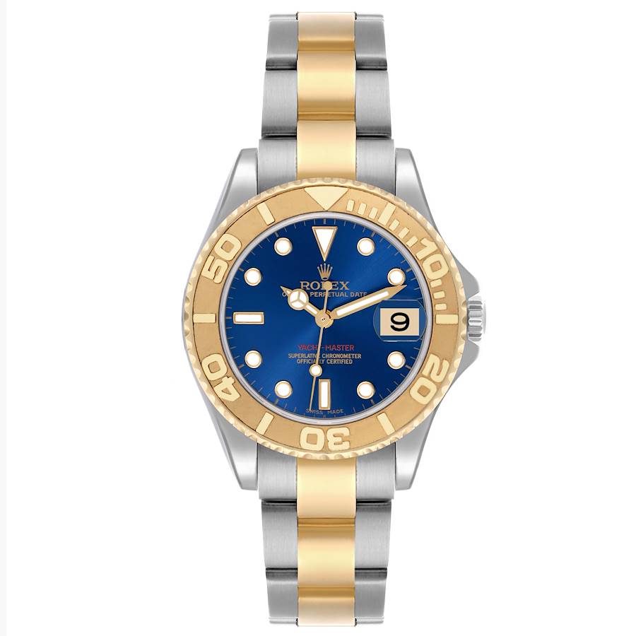 Rolex Yachtmaster Midsize 35mm Steel Yellow Gold Mens Watch 168623