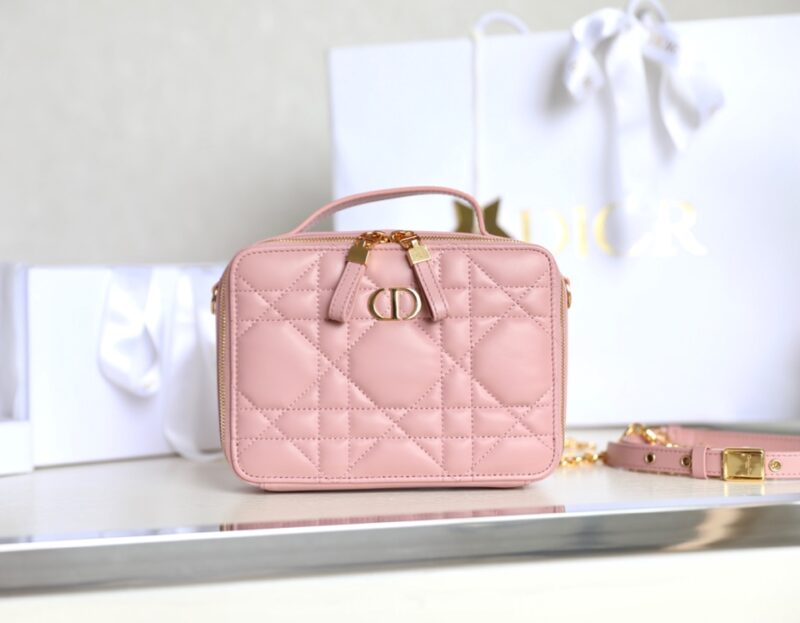 Replica Dior Caro Box Bag Pink