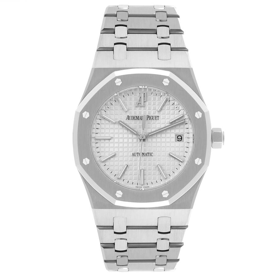 Audemars Piguet Royal Oak White Dial Steel Mens Watch 15300ST