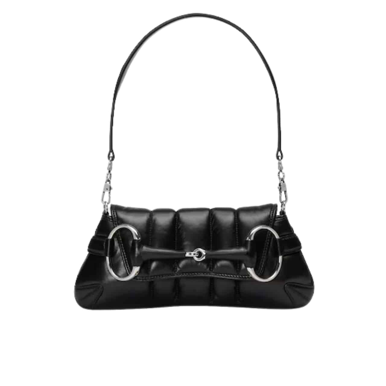 Gucci Horsebit Chain Small Shoulder Bag Black 27Cm 764255 Aacu1 1000