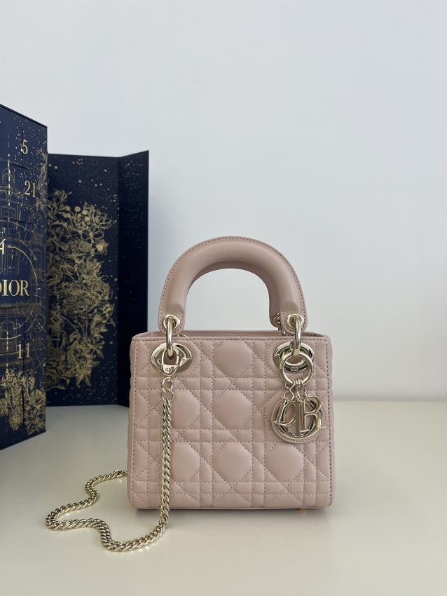 Replica Lady Dior Mini Pale Pink