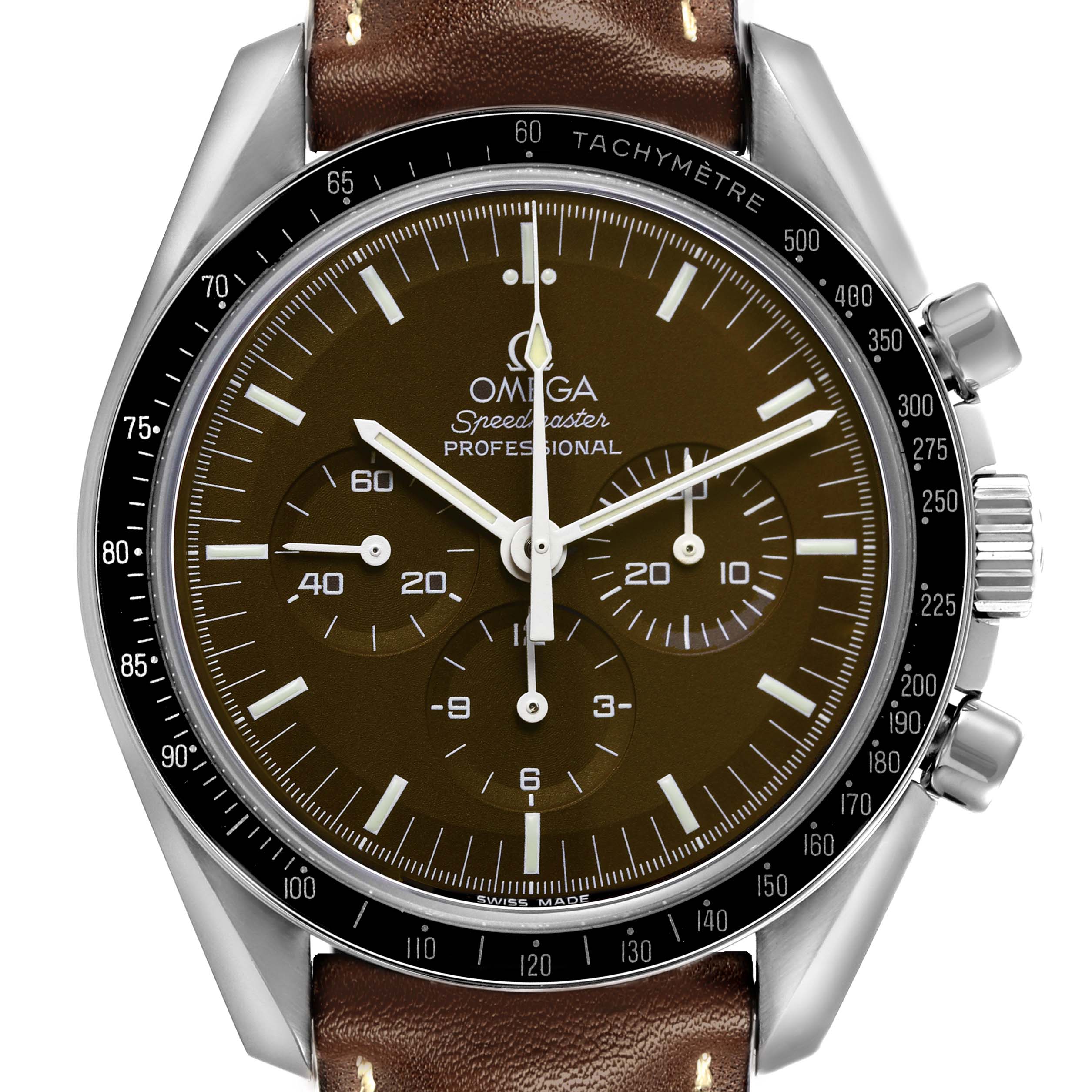 Omega Speedmaster Brown Dial Steel Mens Moon Watch 42.0 MM 311.32.42.30.13.001