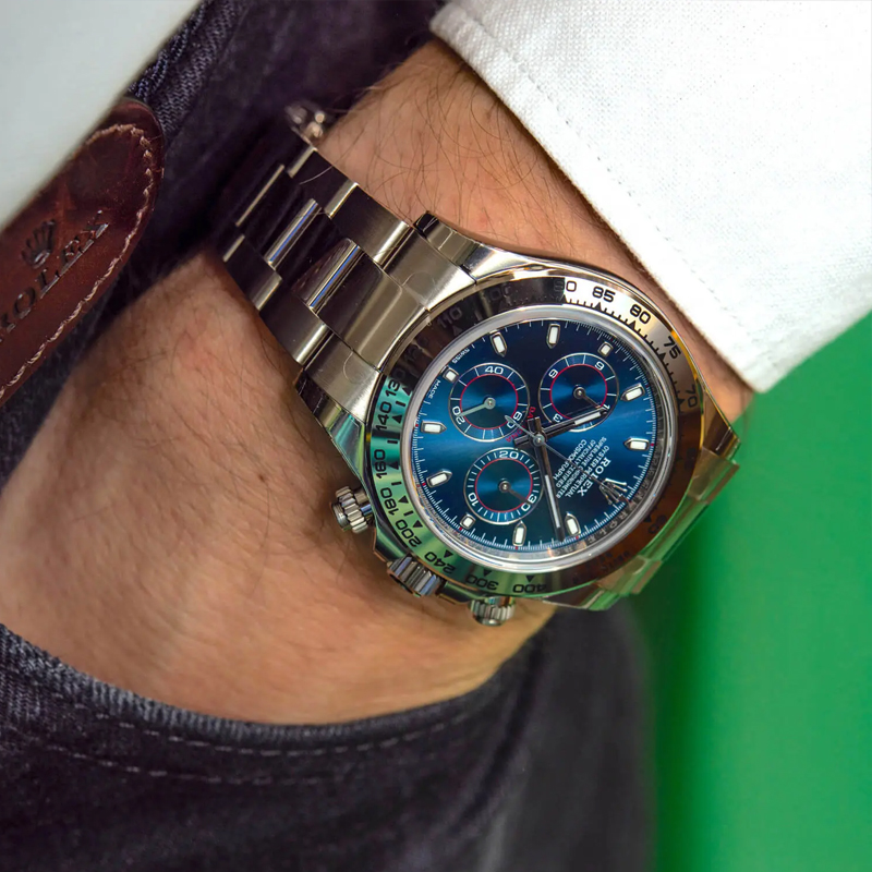Rolex Cosmograph "Ghost" Daytona 40mm Bule 18ct White Gold m116509 Series in 2022 Unworn